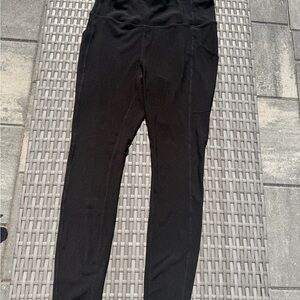 32 Degrees black Ribbed leggings